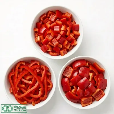 紅圓椒（切）