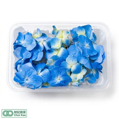 藍色繡花